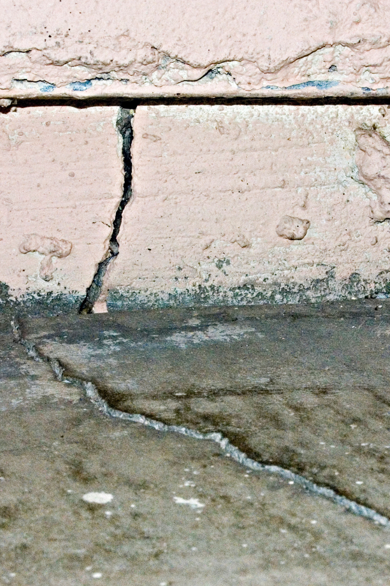 cracked foundation from water damage ProStar Plumbing in Calgary, AB