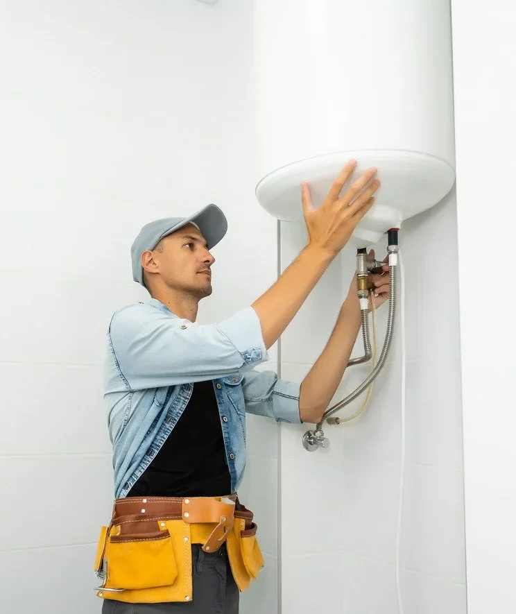 hot water tank installation
